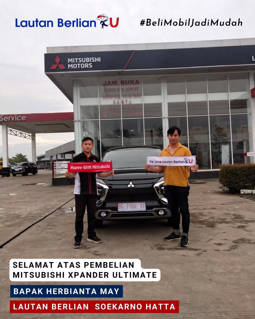 Penyerahan unit XPANDER EXCEED di Kalidoni